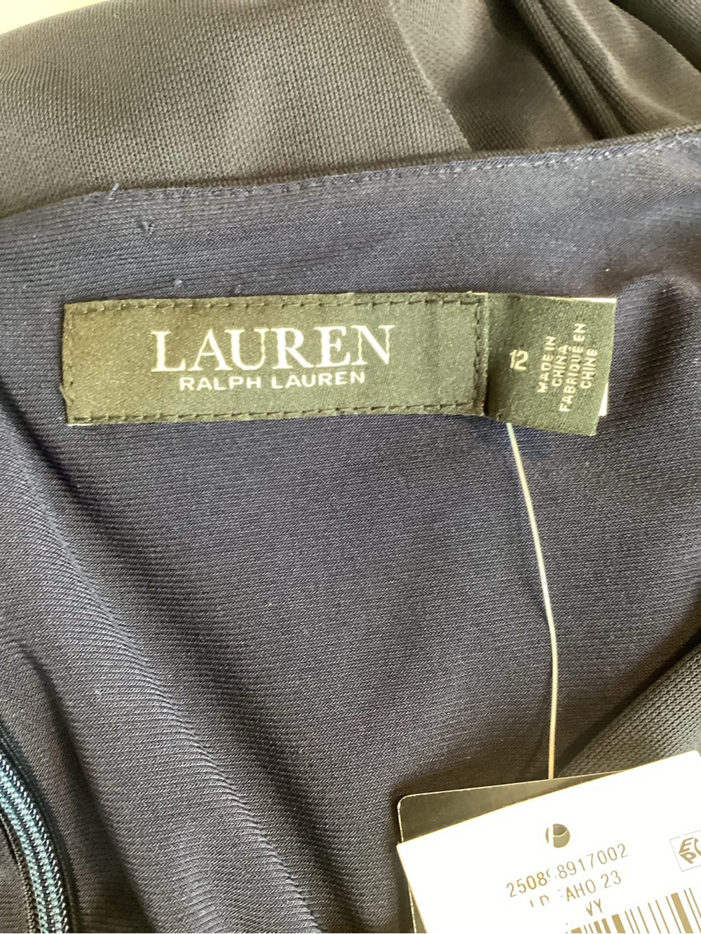 Lauren Ralph Lauren Navy Long-Sleeve Wrap Dress - Picture 6 of 7